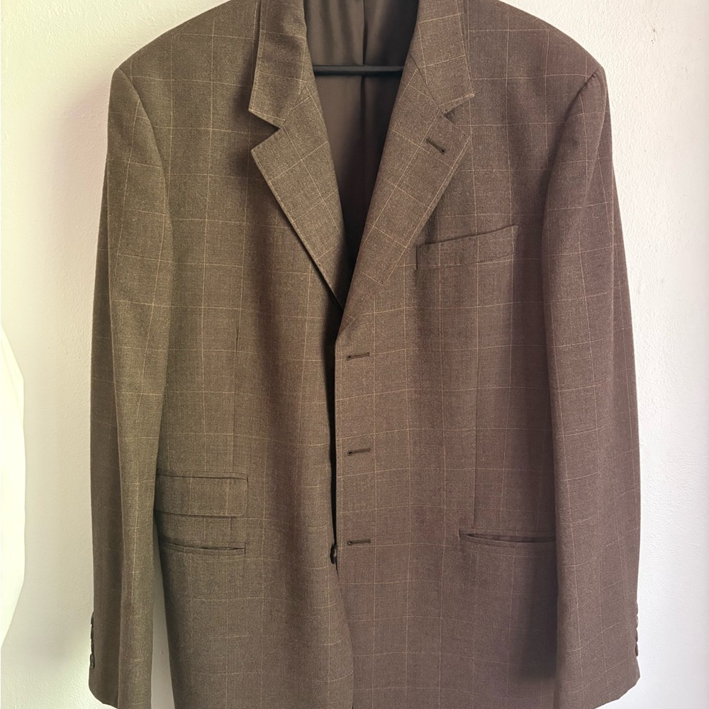 Paul Smith Brown Checkered Blazer